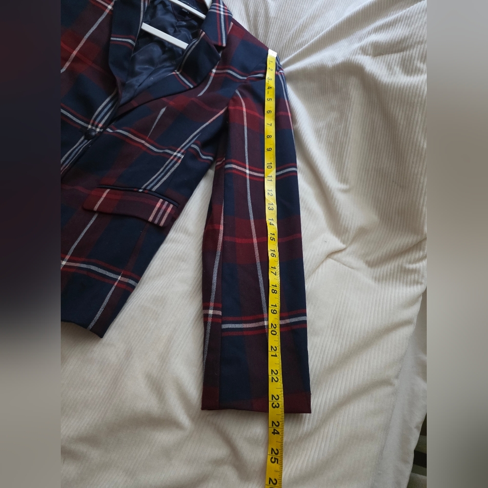 Tommy Hilfiger Set Women's Plaid Blazer Sz 2 + Pants Sz 6 Nwot - Picture 9 of 16